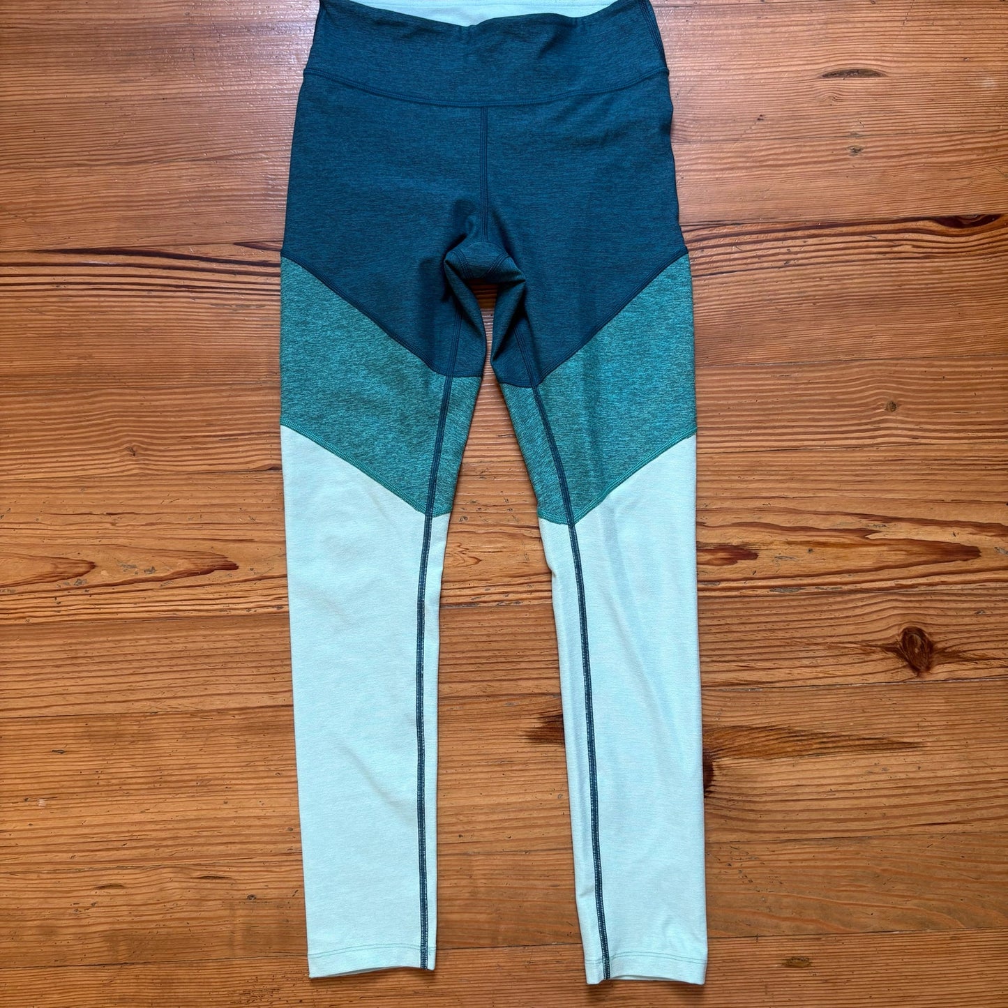Outdoor Voices teal blue gradient ankle leggings SIZE S