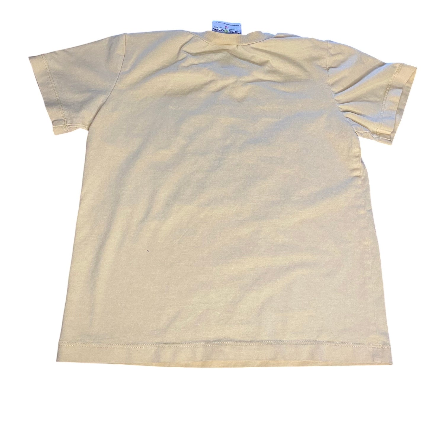 Castle and Crowns yellow golf cart embroidered short sleeve shirt SIZE 5