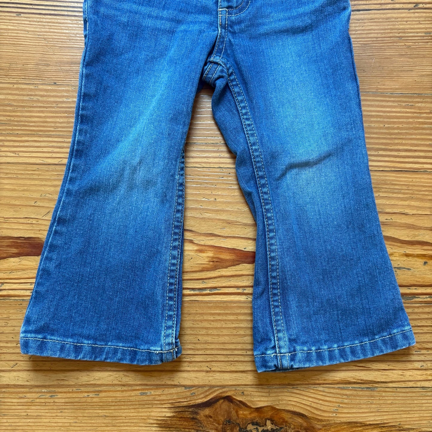 Genuine Kids dark wash adjustable waist flare toddler jeans SIZE 24M