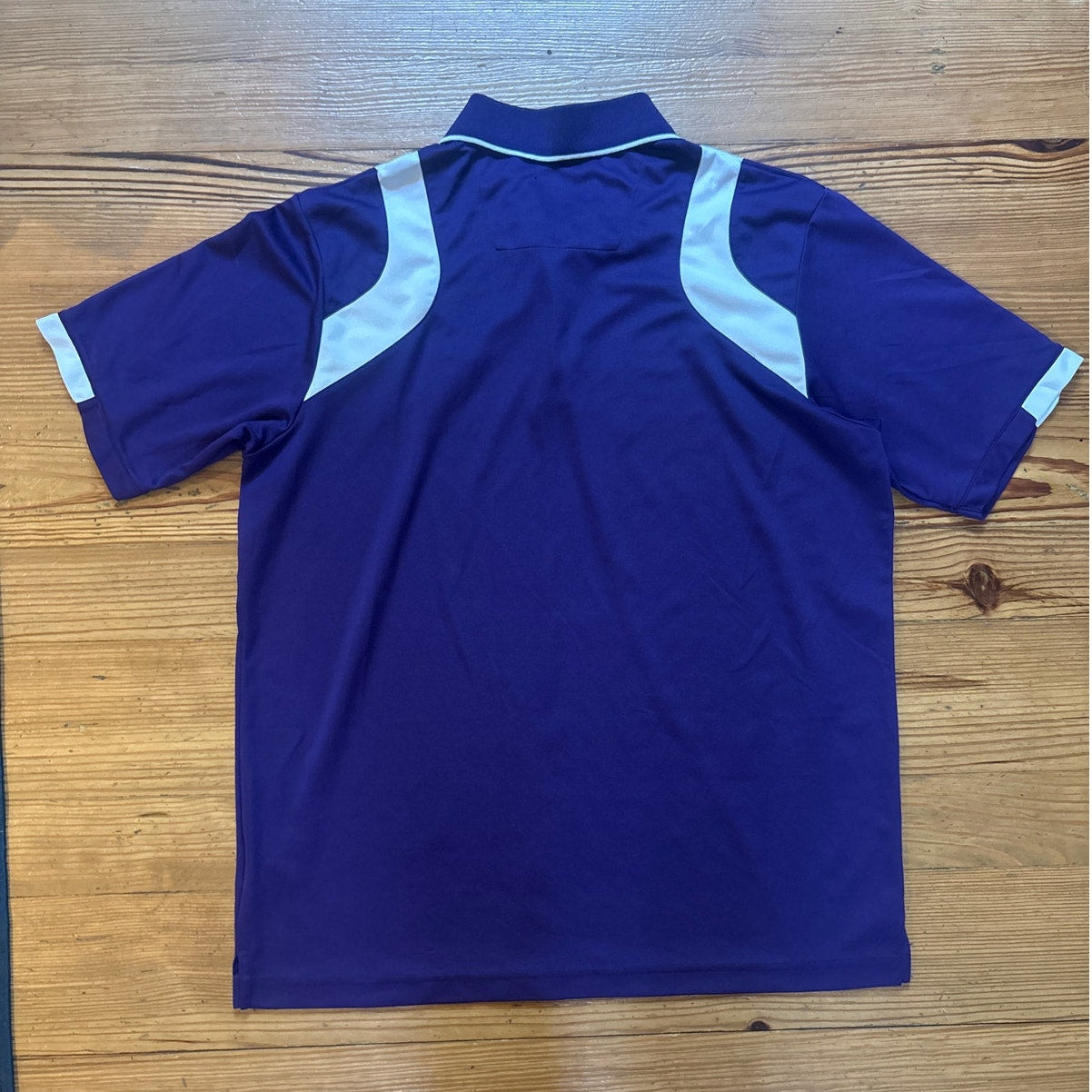 Antigua LSU Louisiana State University purple short sleeve polo shirt SIZE L