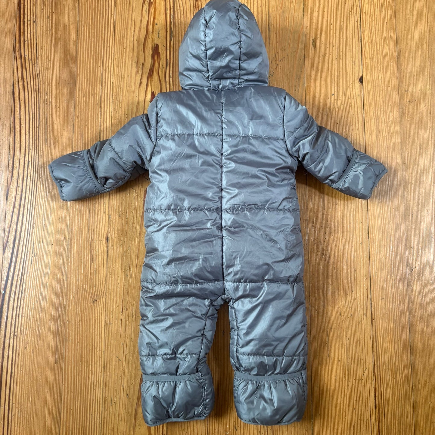Xtreme gray red fleece lined full zip baby snow suit SIZE 12-18M