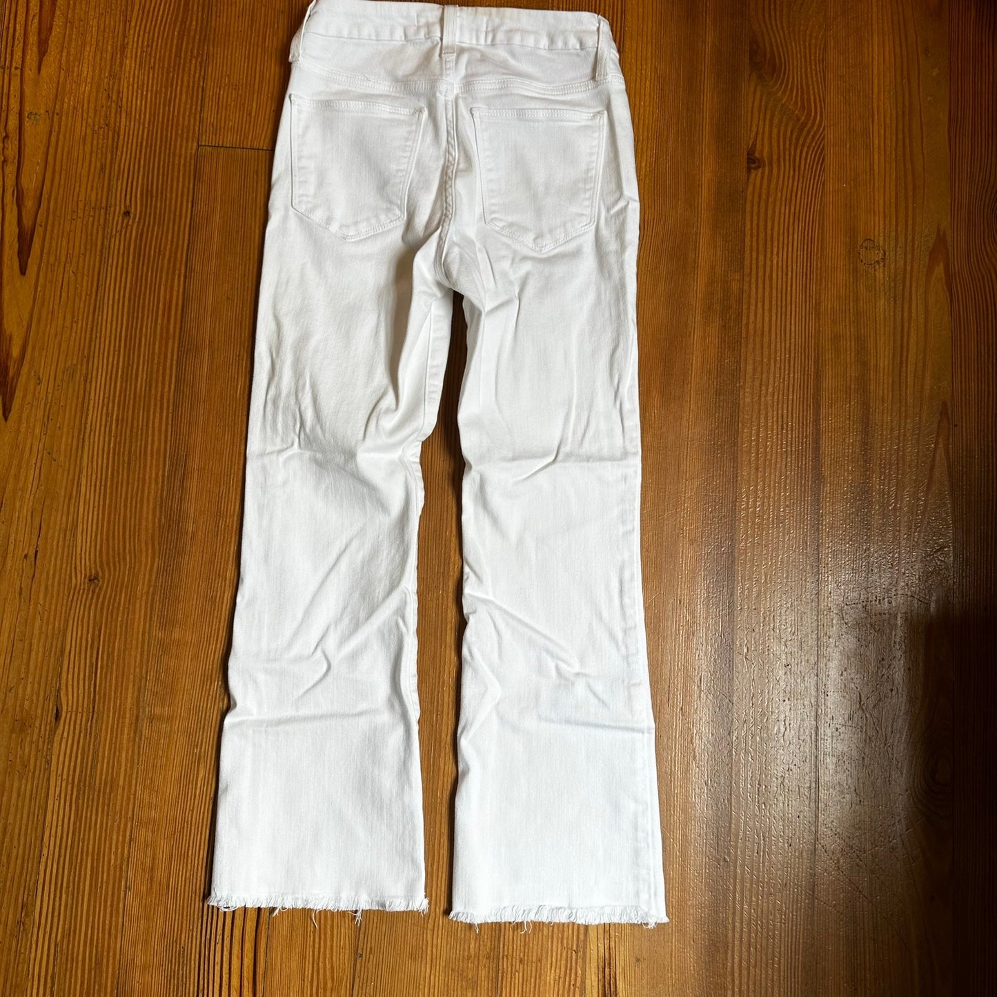 Joe's Jeans white high rise curvy cropped boot jeans SIZE 25