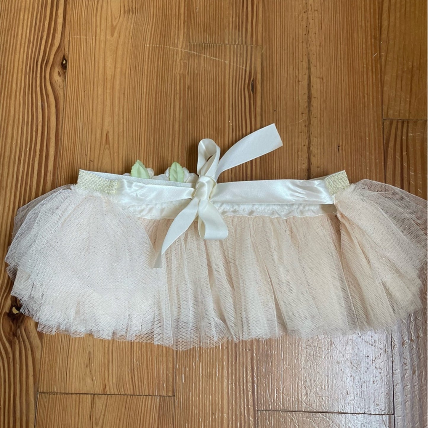 Toby newborn ivory cream floral tutu SIZE NB