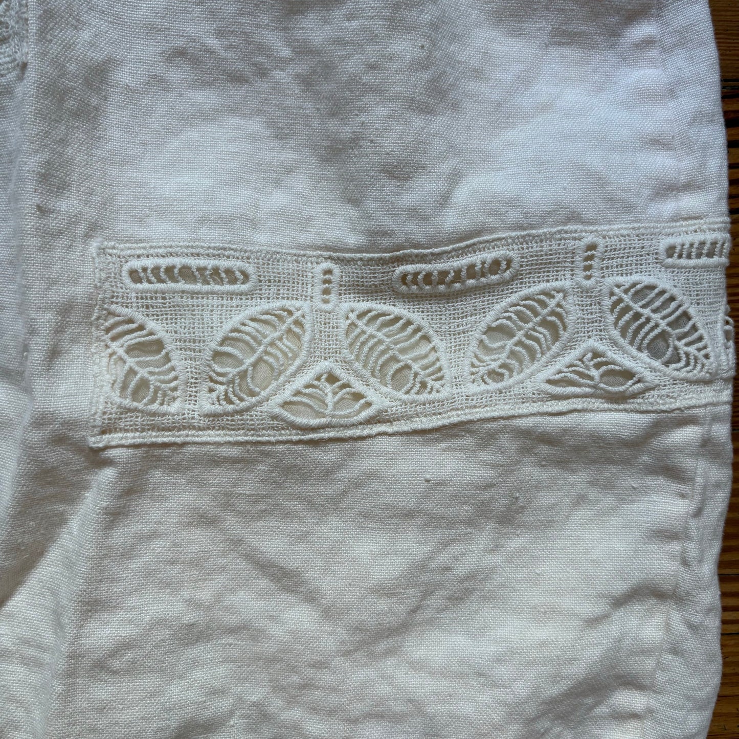 Anthropologie Moulinette Soeurs ivory linen mini skirt SIZE 0