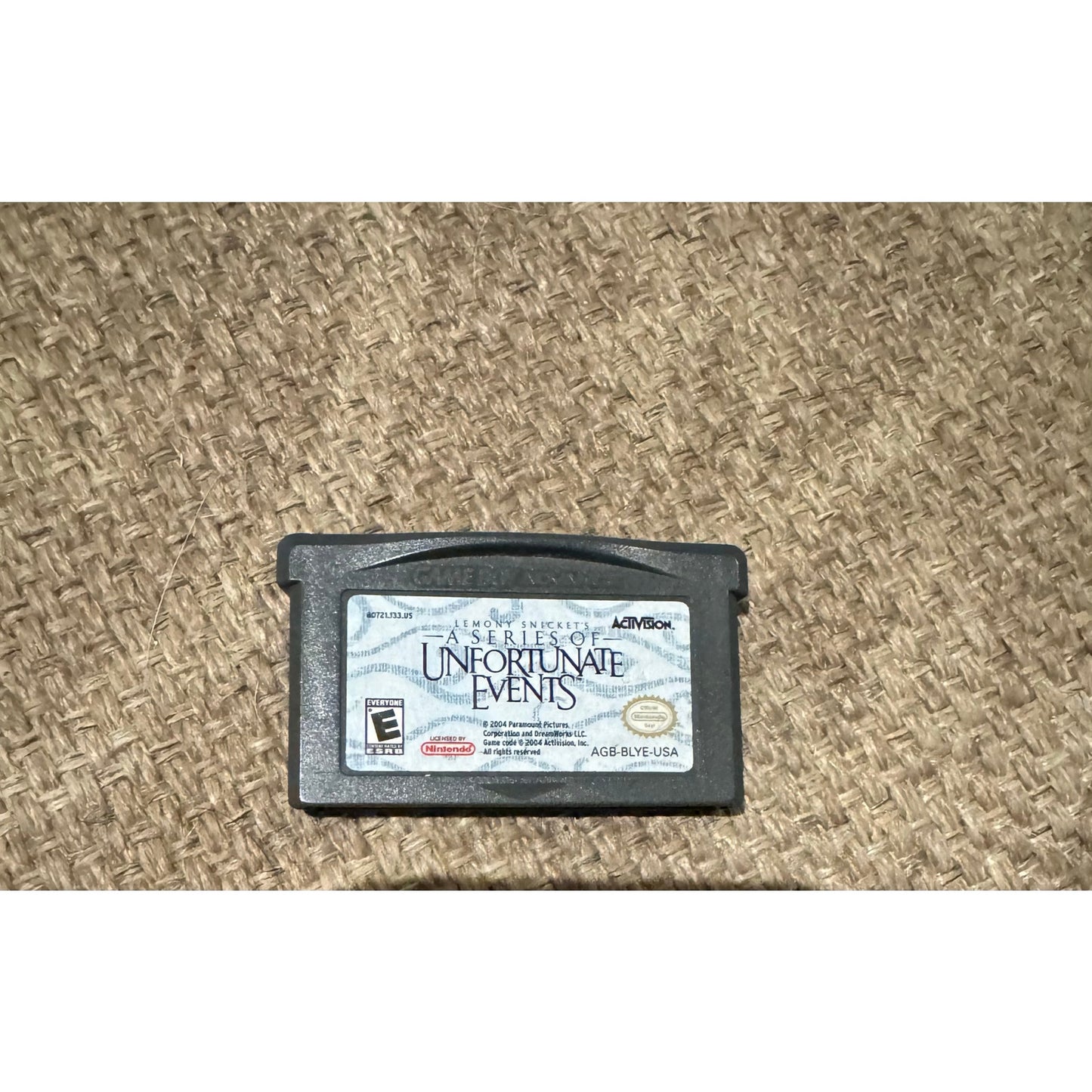 Lemony Snicket's A Series of Unfortunate Events (Game Boy Advance GBA) CART ONLY
