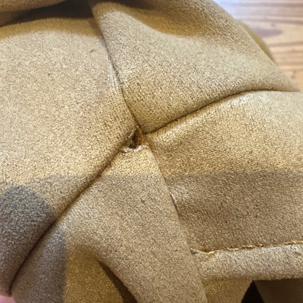 Ookie & LaLa brown tan faux suede open jacket SIZE M