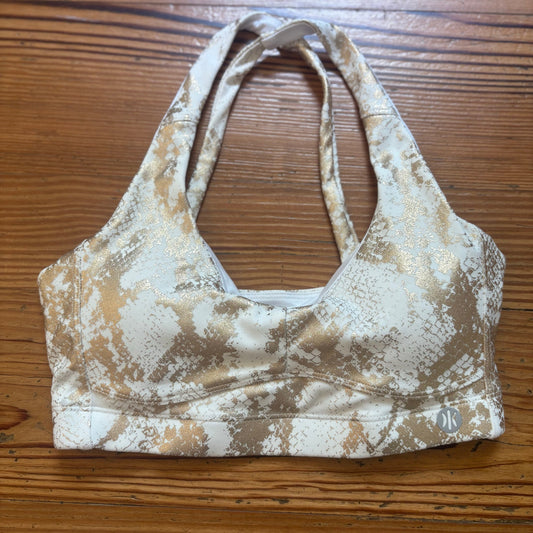 Astoria Carbon38 activewear white gold pant sports bra set SIZE S