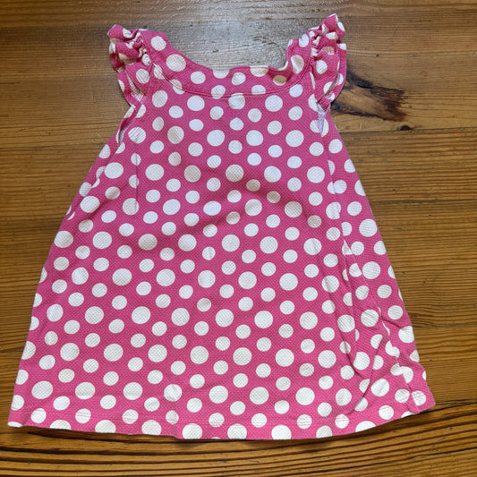 J. Khaki pink white polka dot ruffle tank skort girls set SIZE 6