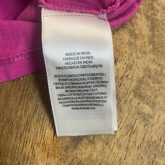 Polo Ralph Lauren pink POLO lettering short sleeve girls shirt SIZE XL
