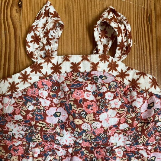 Cat & Jack floral print sleeveless tank dress SIZE 18M