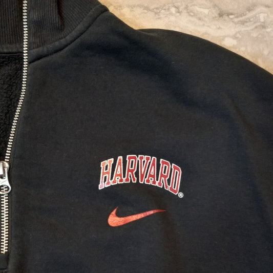 Nike Harvard cropped quarter zip pullover womens sport sweatshirt SIZE M