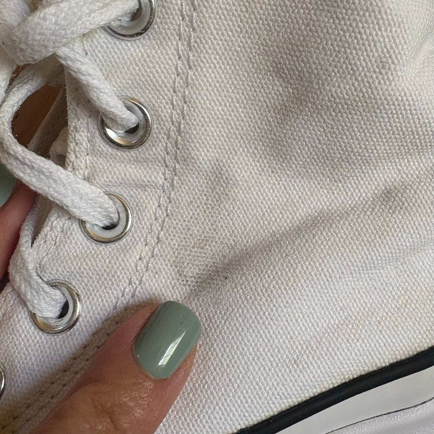 Converse All Star Chuck Taylor white high top platform sneakers SIZE M5 W6.5
