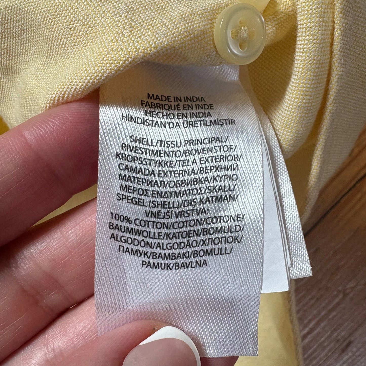 Polo Ralph Lauren pastel yellow short sleeve button up collar shirt SIZE 3XB