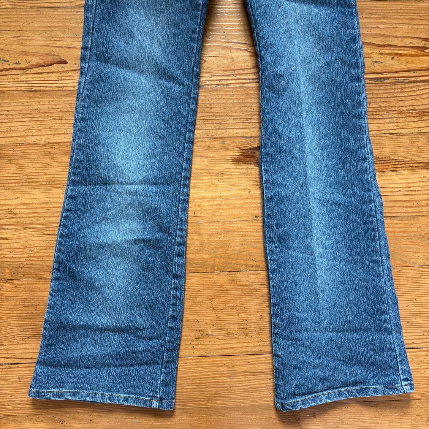 Boom Boom y2k embroidered waist boot cut western medium wash jeans SIZE 3/4
