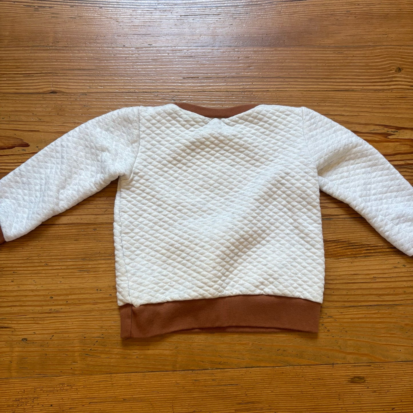 Mini Bean cream football turkey holiday toddler sweater SIZE 4T