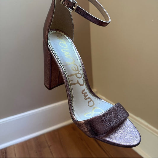 Sam Edelman Yaro soft pink holographic heel SIZE 8.5