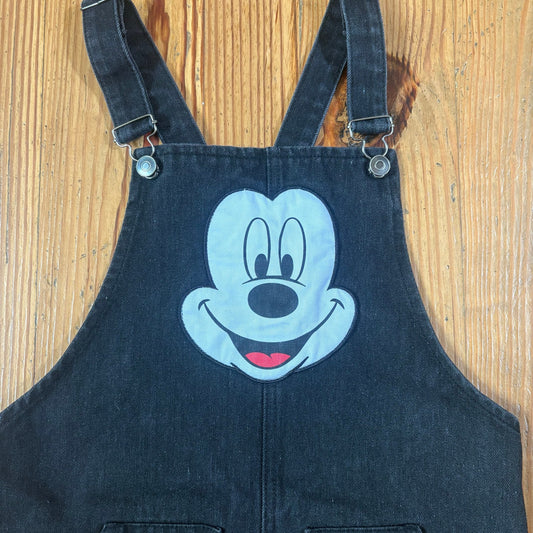 Disney Mickey Mouse black jean overall skirt SIZE 13