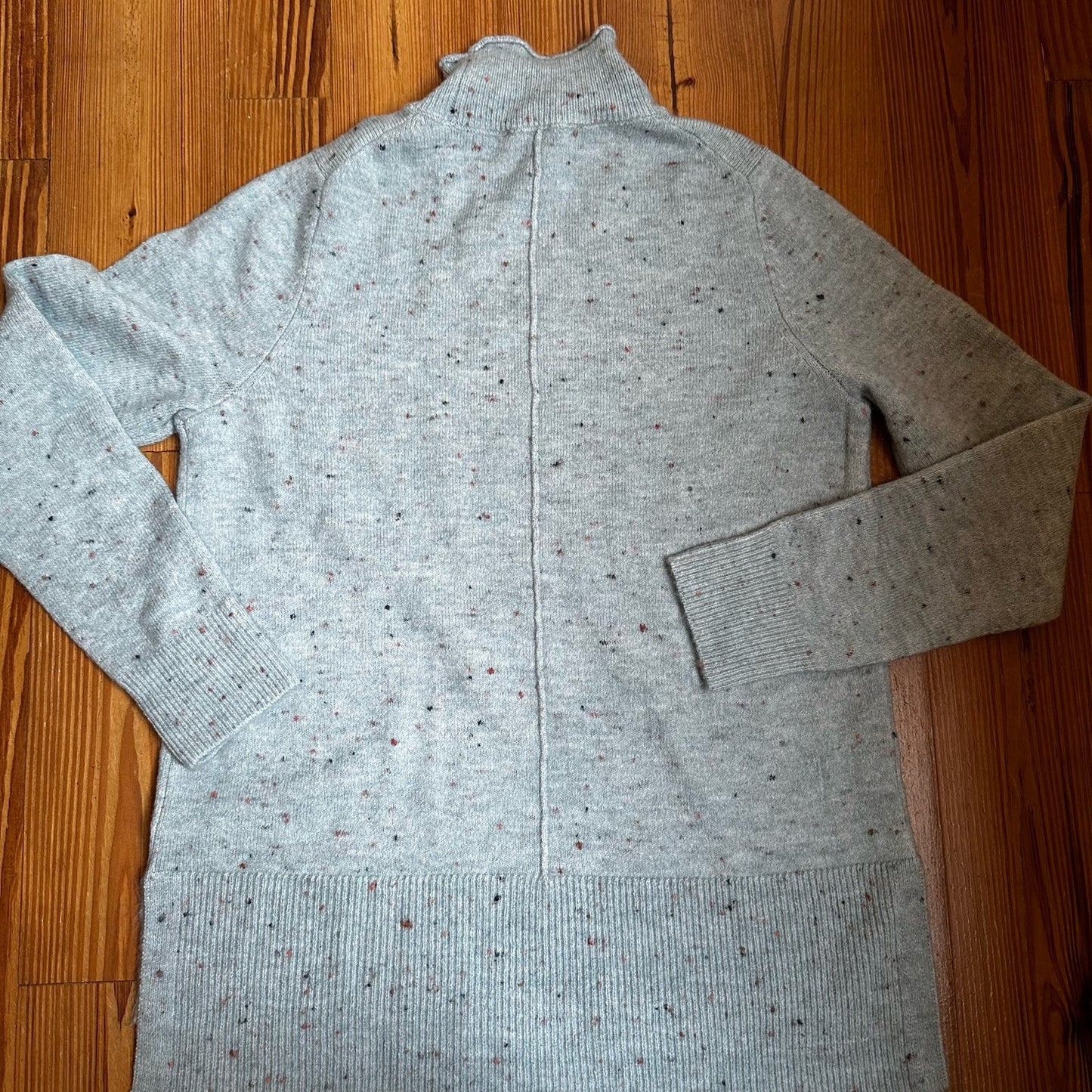 Loft light blue mock neck long sleeve sweater SIZE M