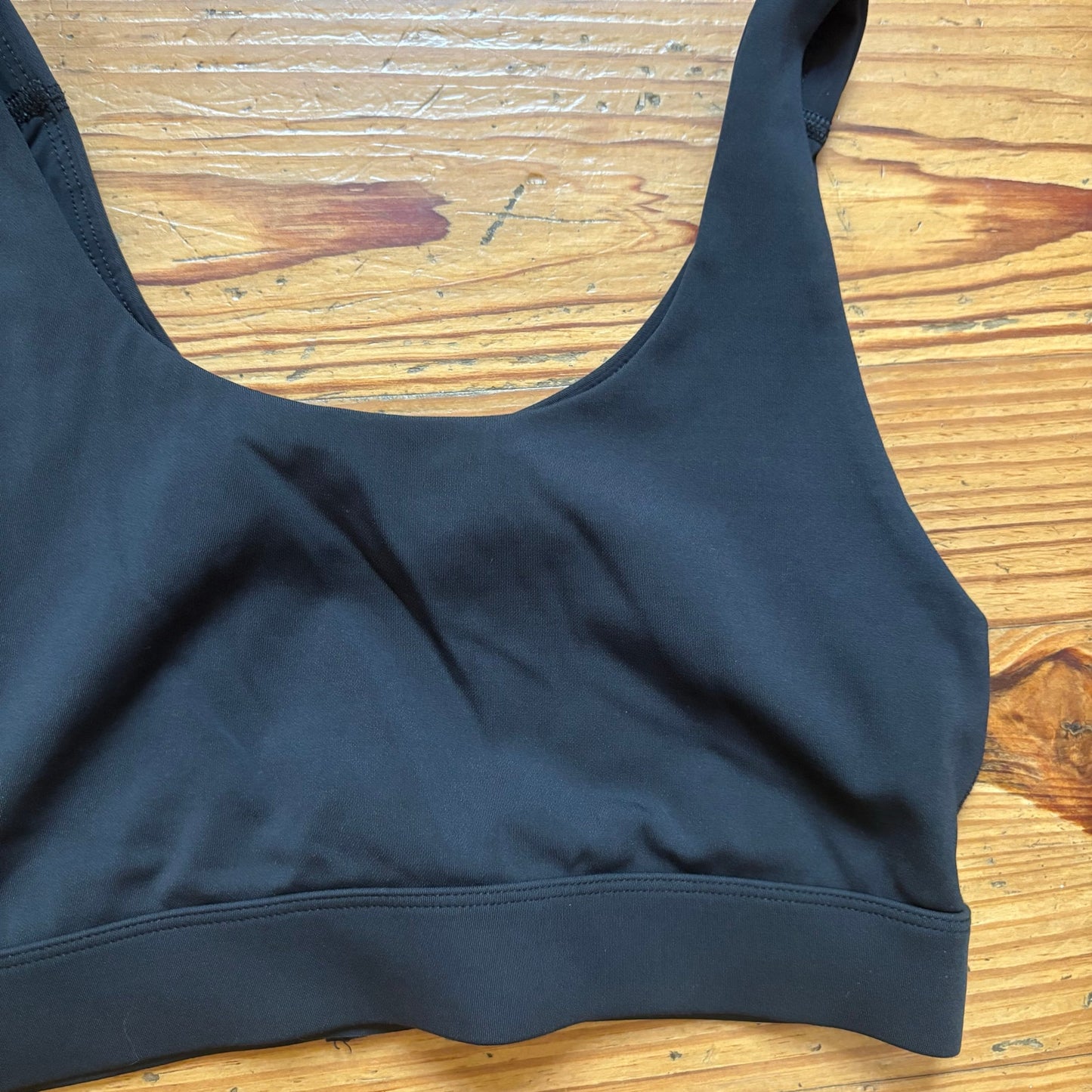 Outdoor Voices black open back clasp closure sports bra top SIZE S