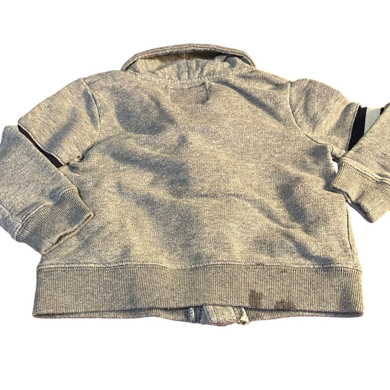 OshKosh B'gosh gray varsity sleeve lined cardigan boys sweater SIZE 24M