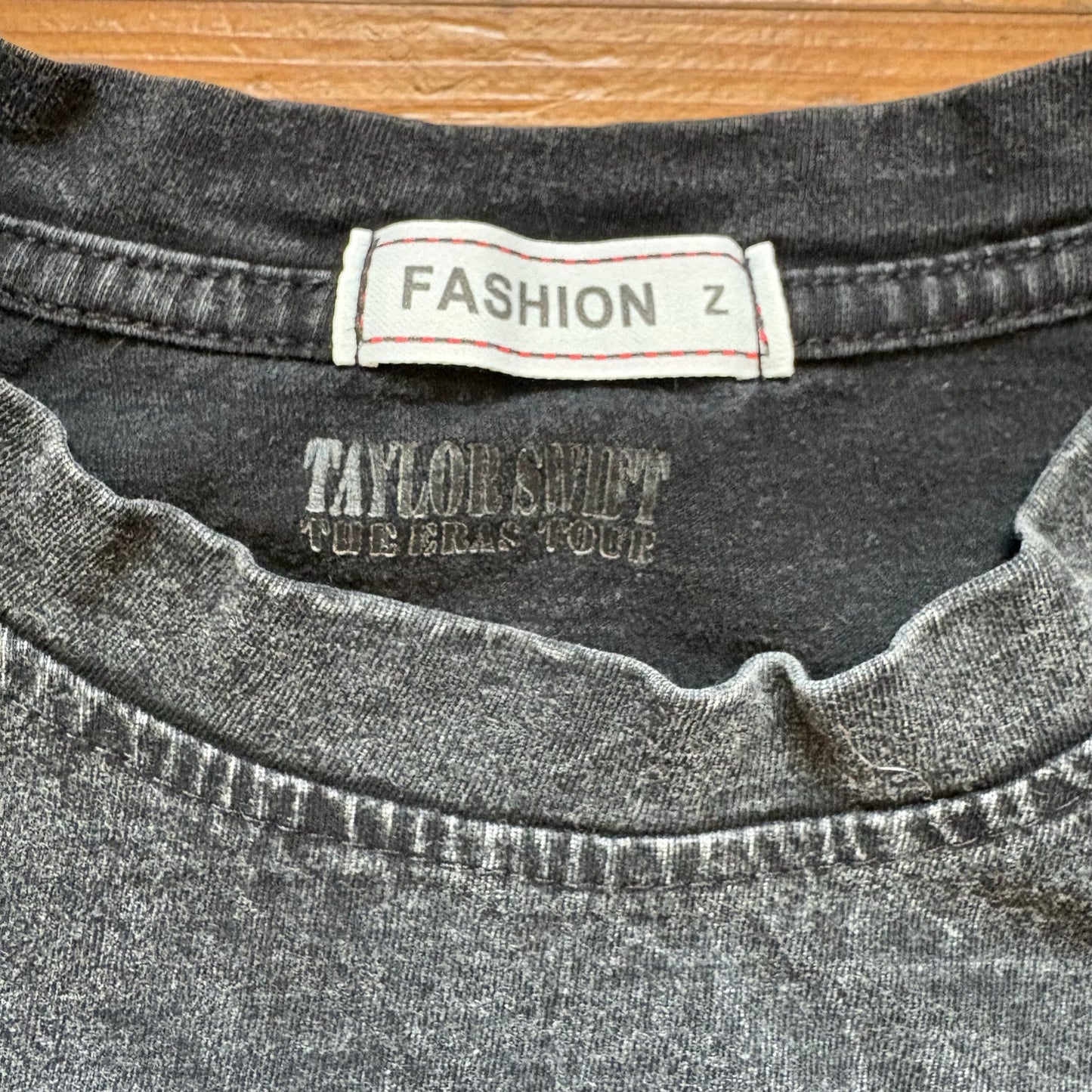 Taylor Swift Eras Tour dark gray short sleeve cotton shirt SIZE S