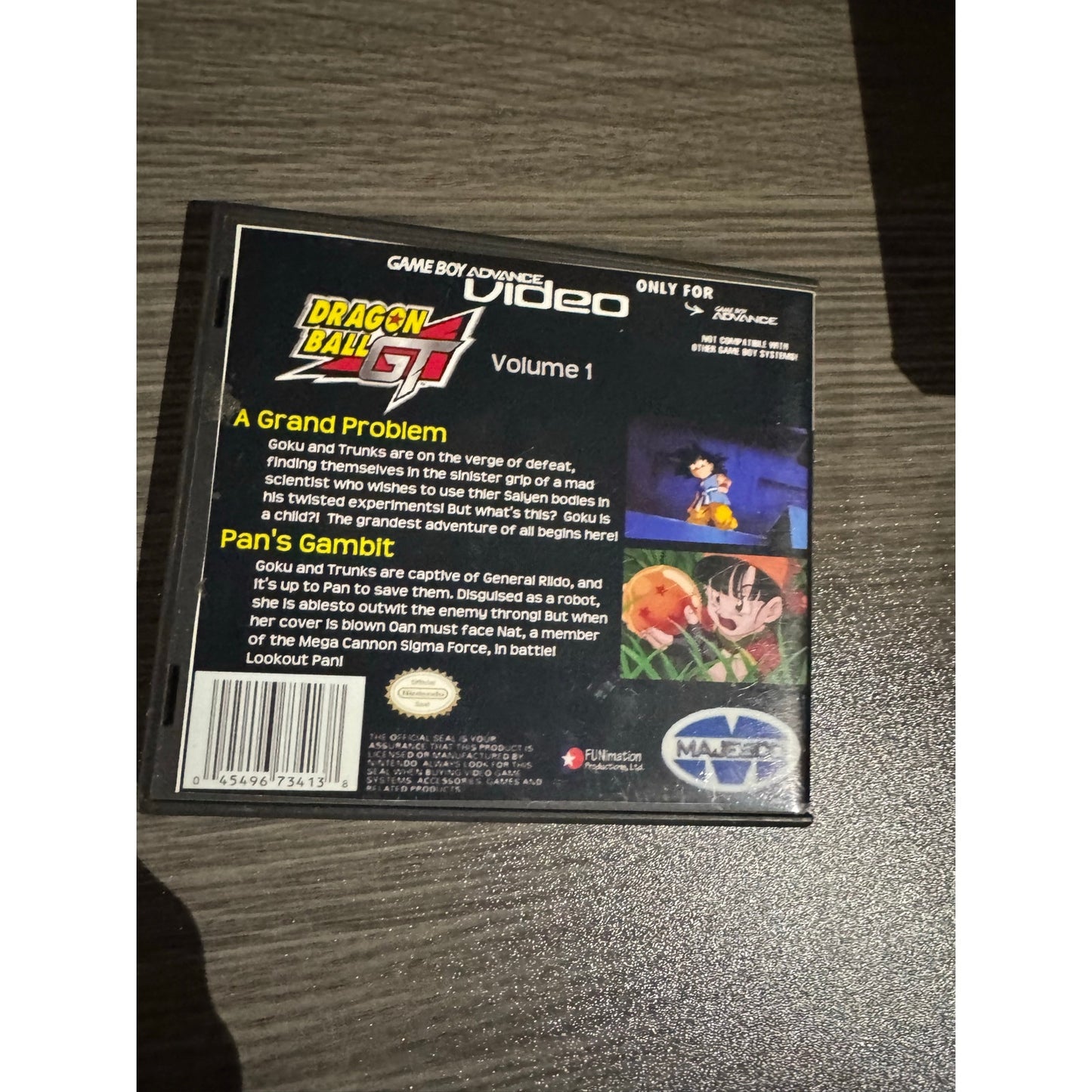 Dragon Ball GT GBA Video Volume 1 (Nintendo Game Boy) Authentic