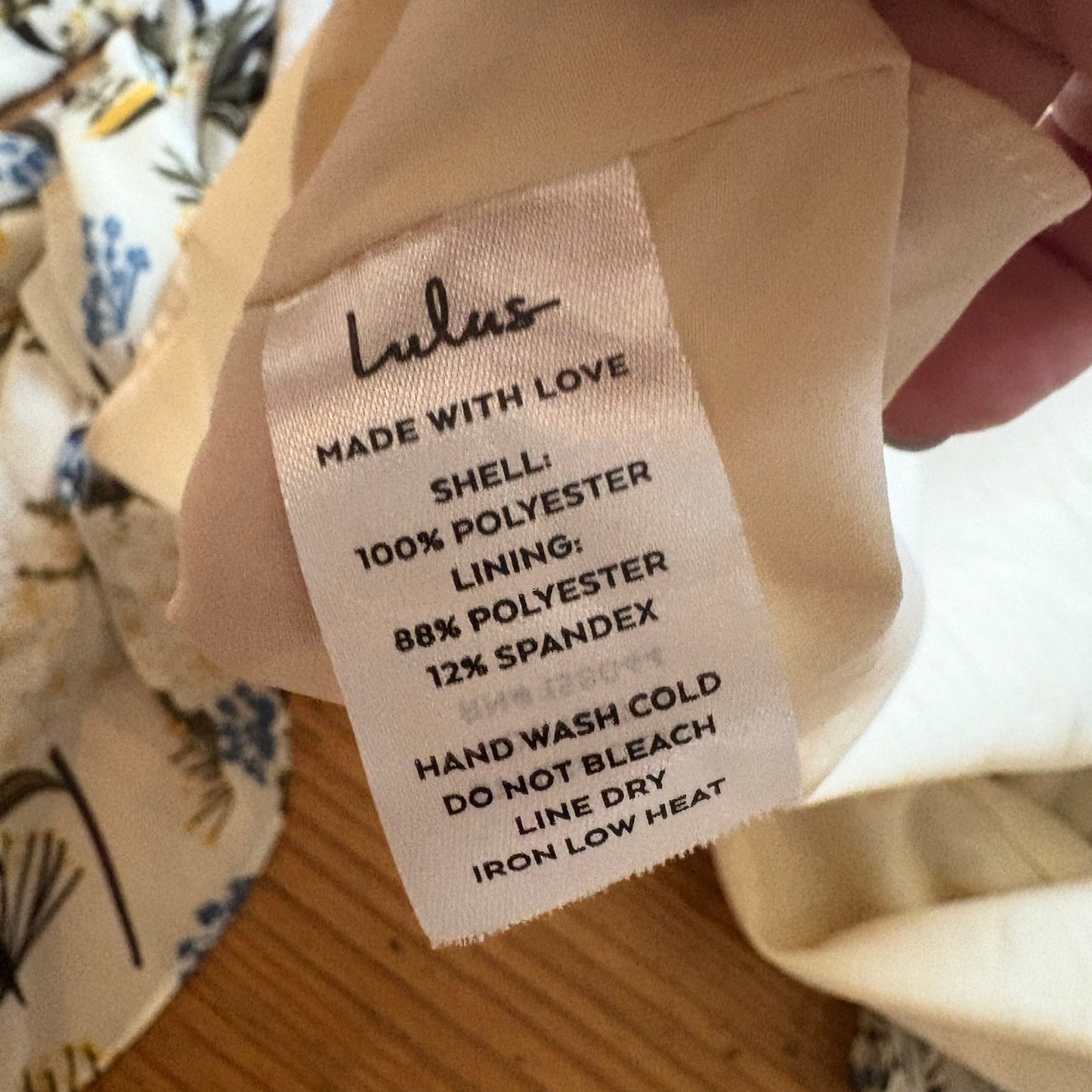 Lulus butter yellow green floral print wrap midi dress SIZE XL
