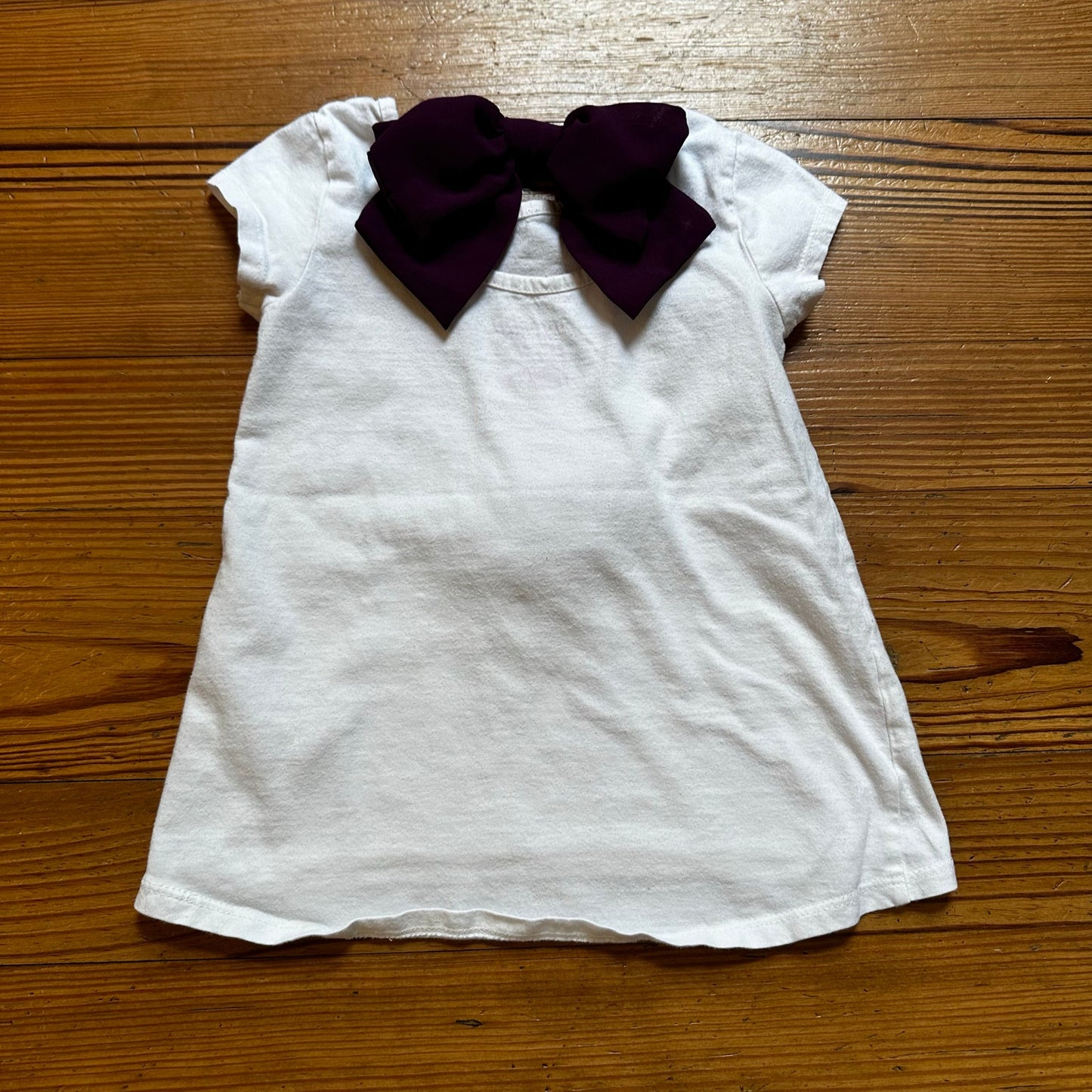 Isaac Mizrahi white ballet purple textured tutu short sleeve shirt SIZE 5