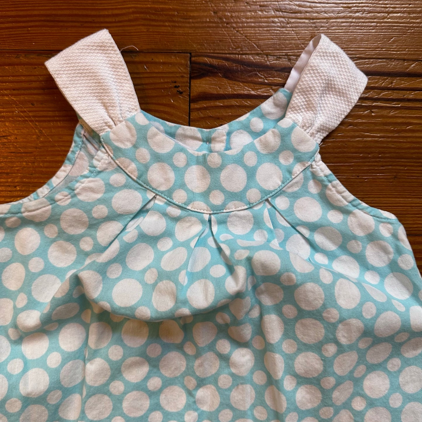 The Bailey Boys light blue white polka dot sleeveless dress SIZE 2T