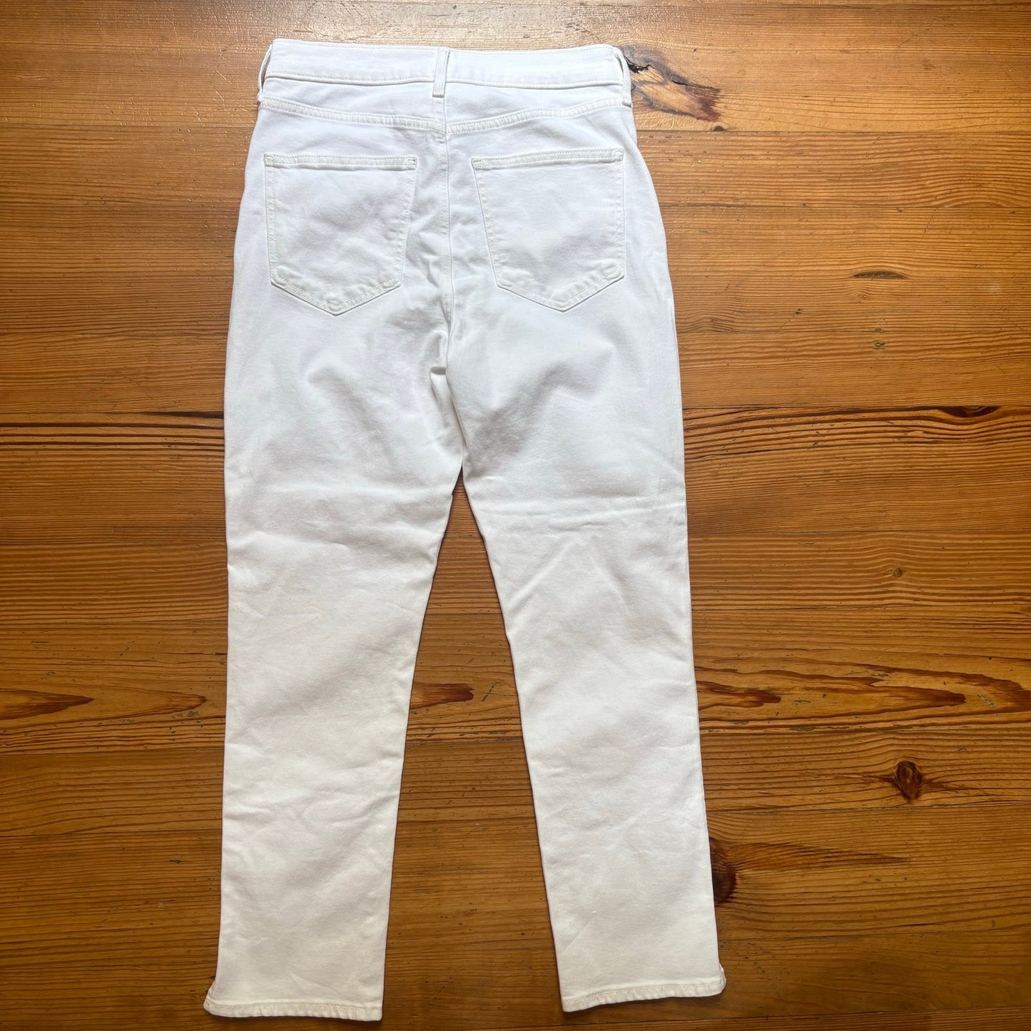 Gap white vintage slim high rise cotton jeans SIZE 6