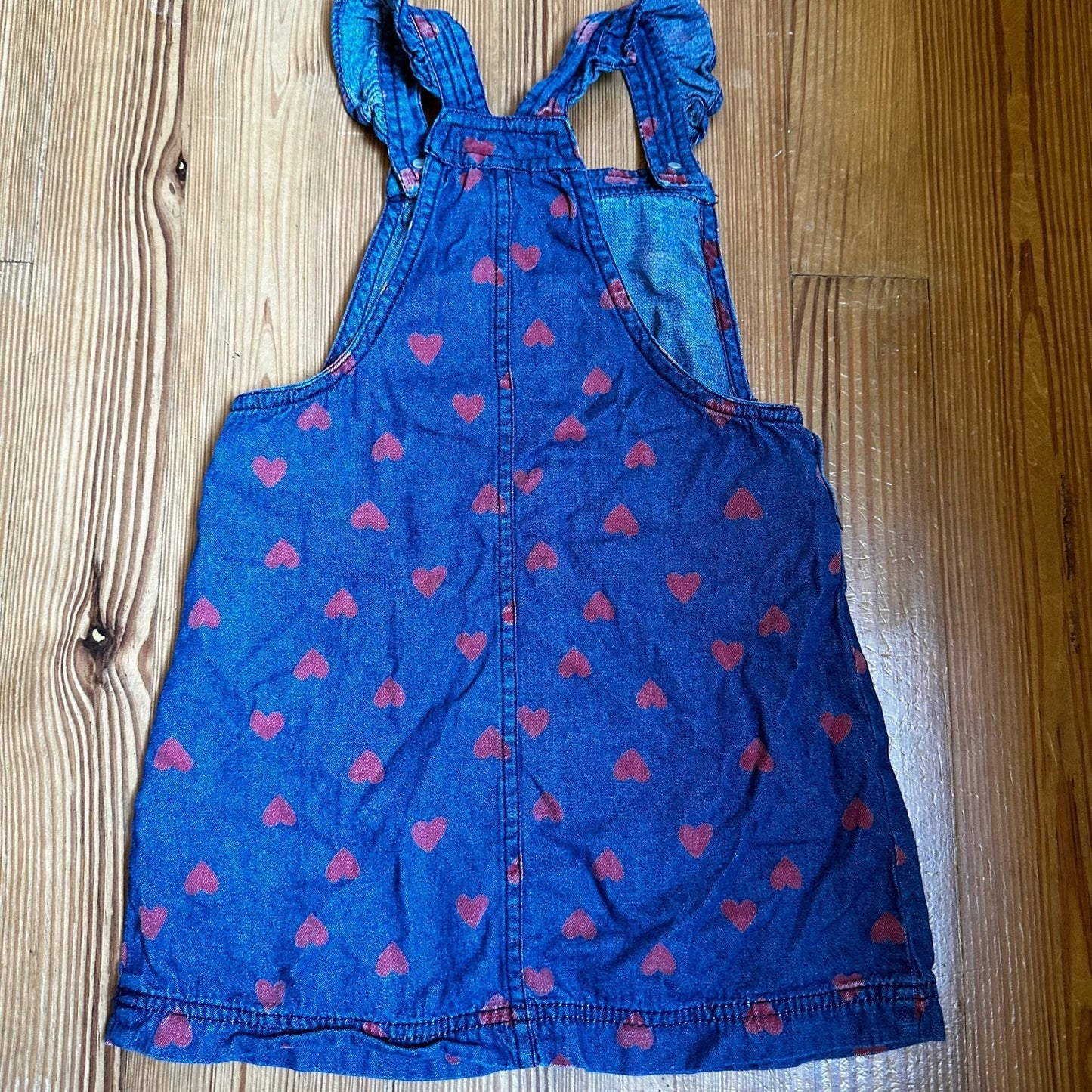 Max Studio heart ruffle jean skirt jumper SIZE 5T