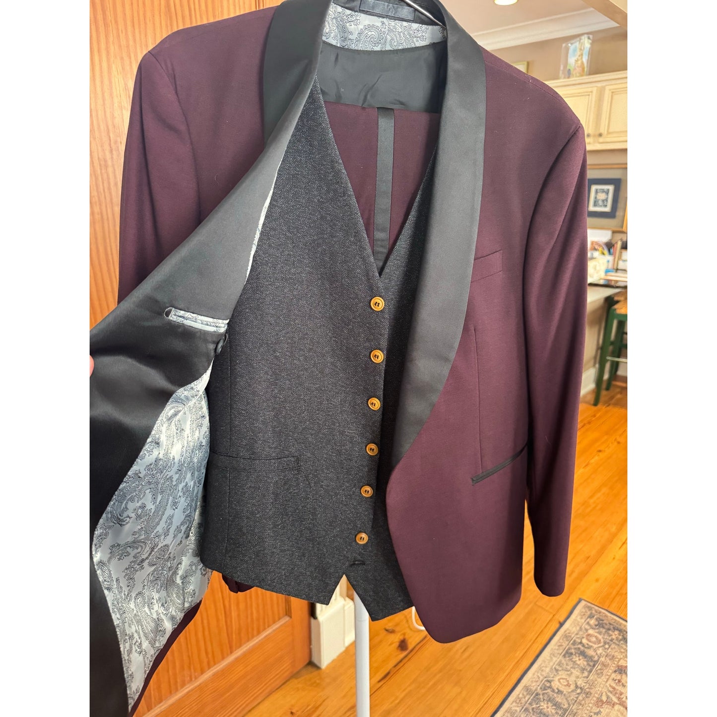 Hockerty Custom Suit with vest 38 S - NWOT
