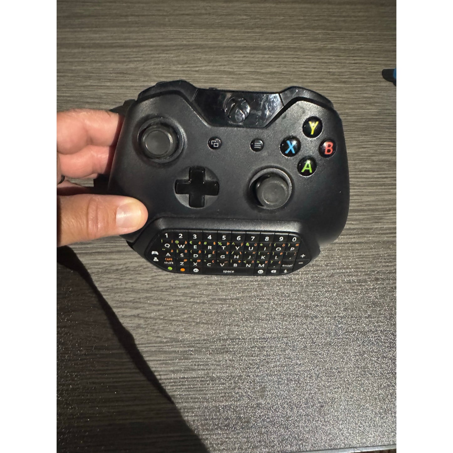 Xbox 360 Wireless Controller With Chat pad Keyboard Attachment Black Microsoft