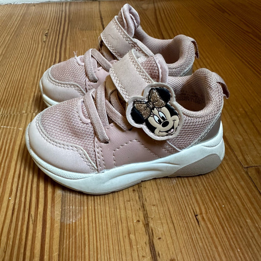 H&M Minnie pink white low top sneakers SIZE 3-4