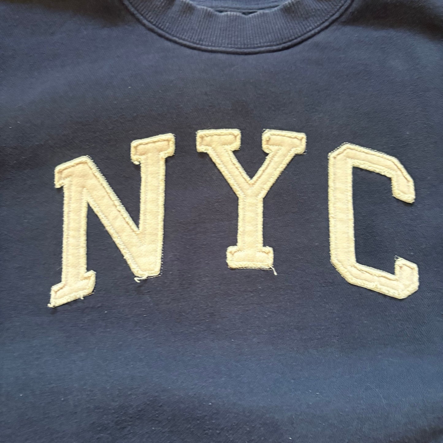 PacSun navy blue NYC pullover crew sweatshirt SIZE L