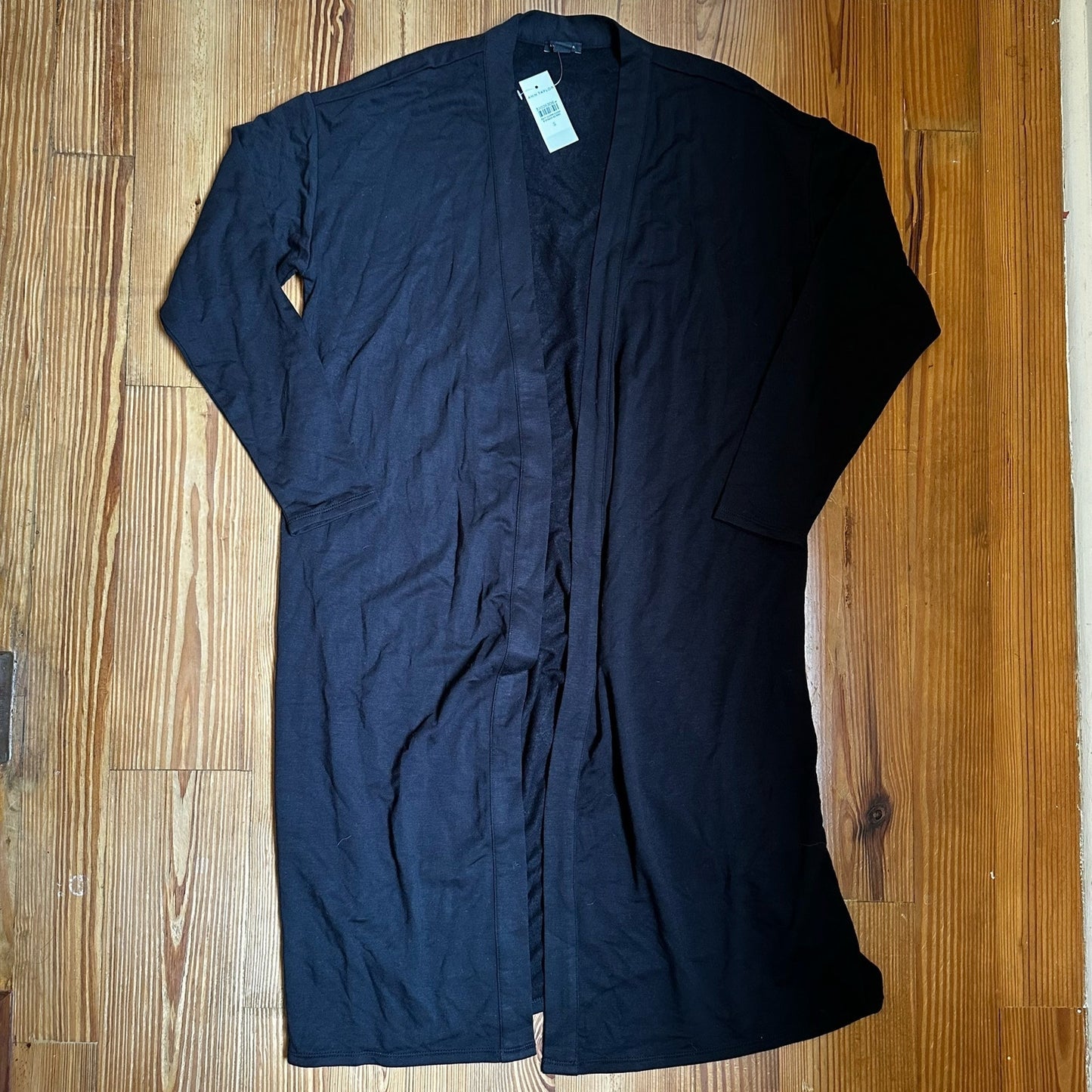 NWT Ann Taylor black open trench cardigan sweater SIZE S