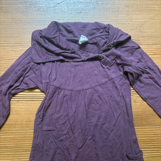 Kate Quinn dark purple long sleeve high neck girls dress SIZE 2T