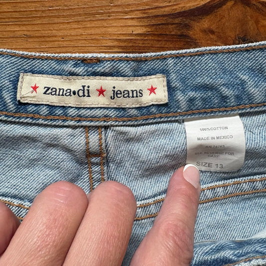 Zana Di Jeans retro y2k light wash jean shorts SIZE 12/13
