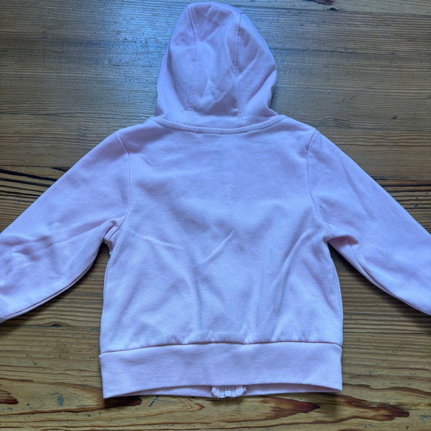 Disney Minnie Mouse light pink full zip hooded toddler sweatshirt SIZE 3T