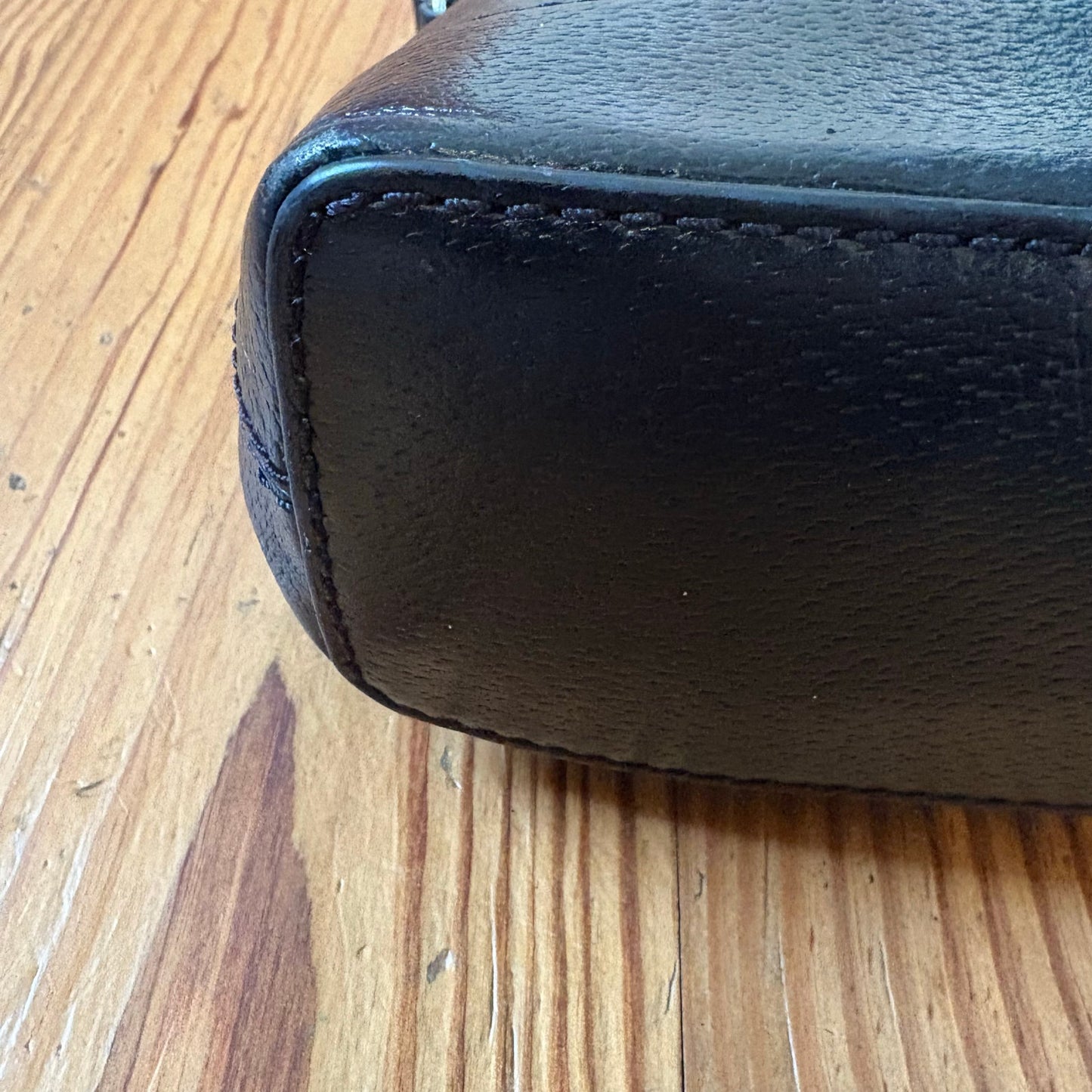 Kate Spade black pebble leather small shoulder bag