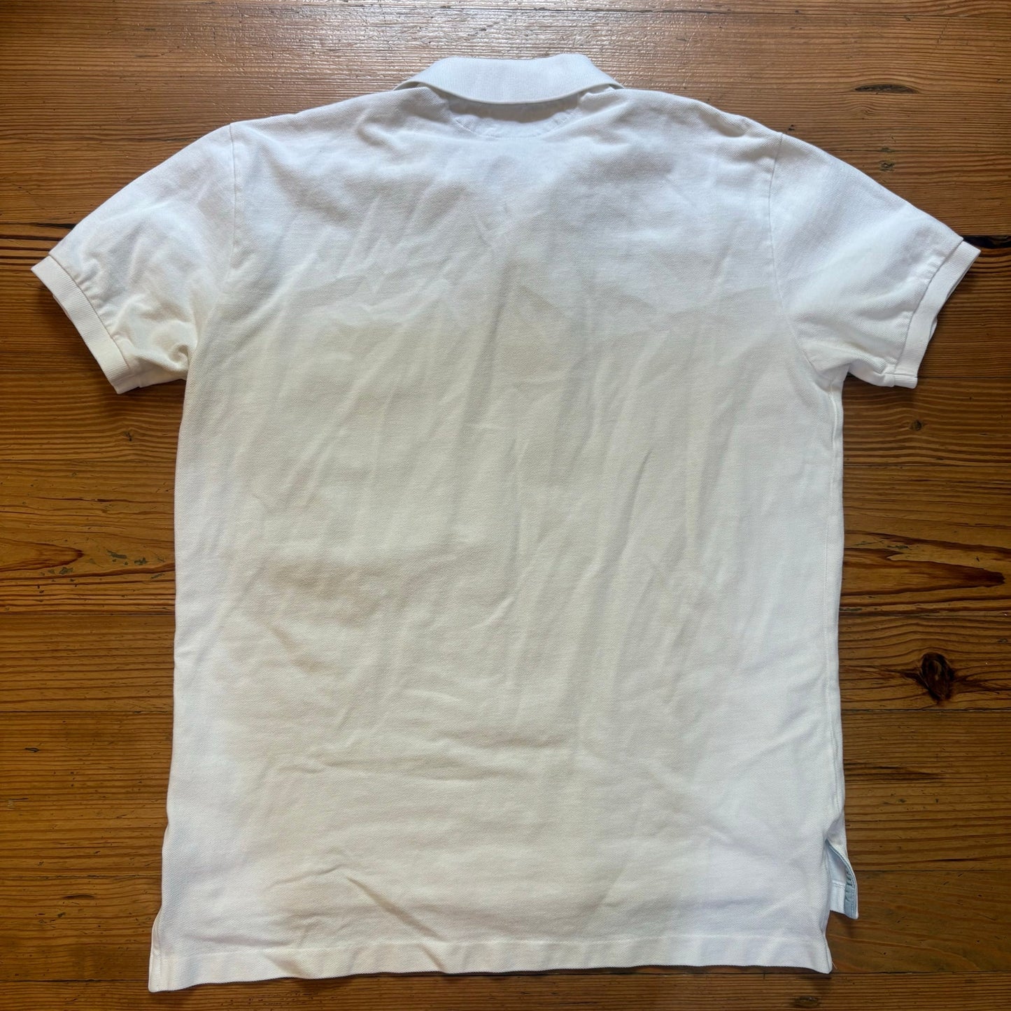 Polo Ralph Lauren white cotton embridered pocket short sleeve polo shirt SIZE L