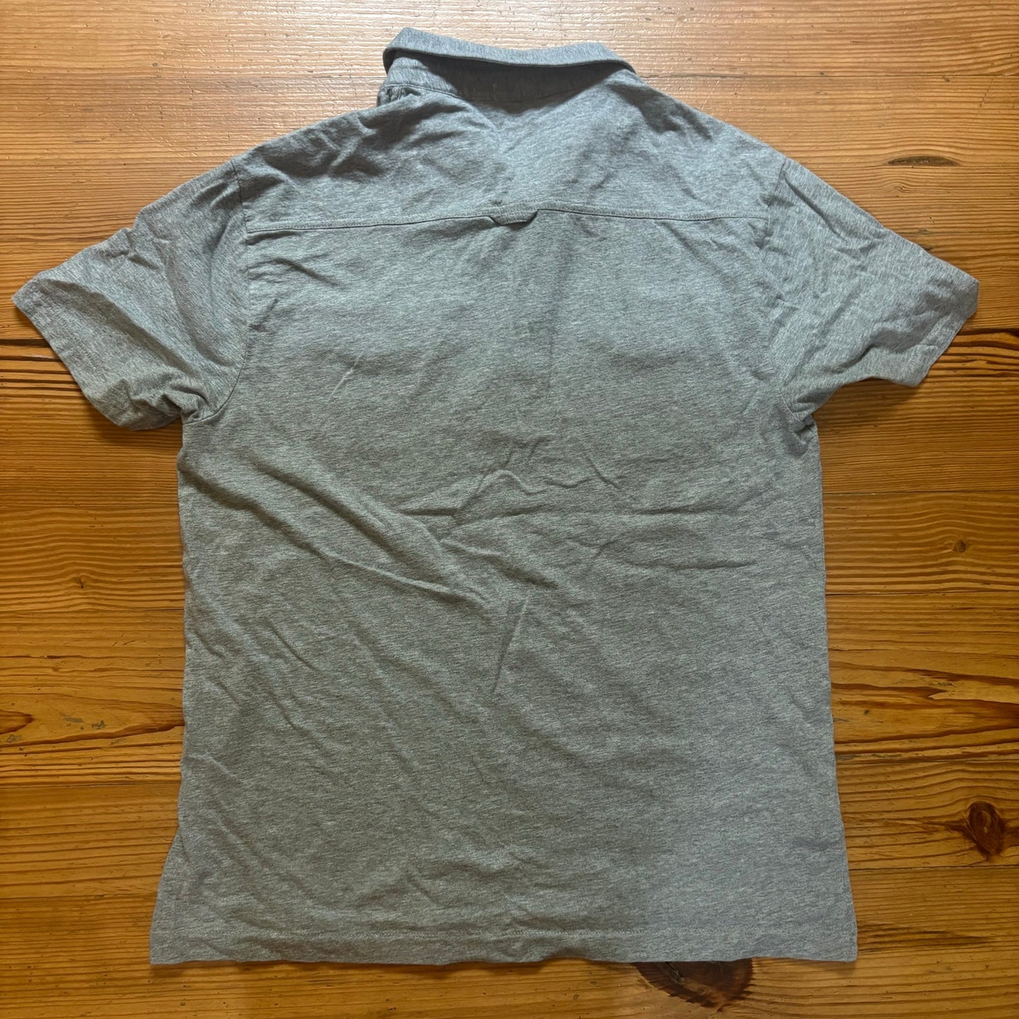 Original Penguin gray cotton henley short sleeve double pocket polo shirt SIZE M