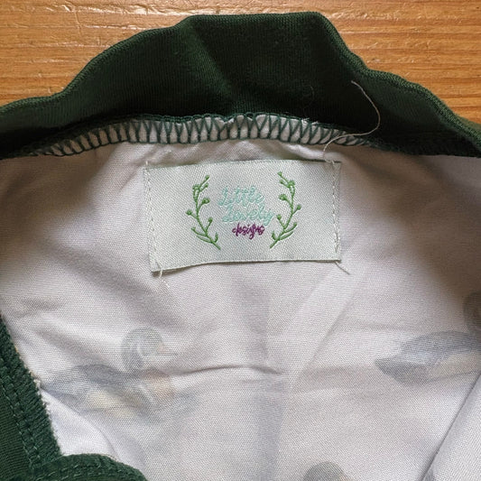 Little Lovely green mallard duck quarter zip toddler shirt SIZE 4T
