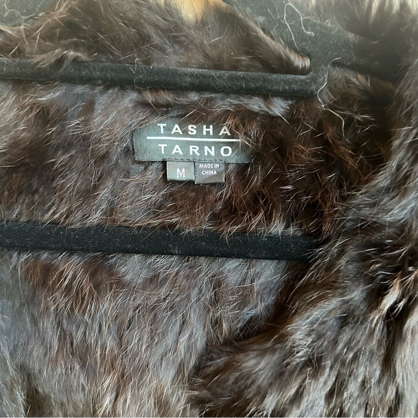 Tasha Tarno mink fur brown ombre blazer jacket SIZE M