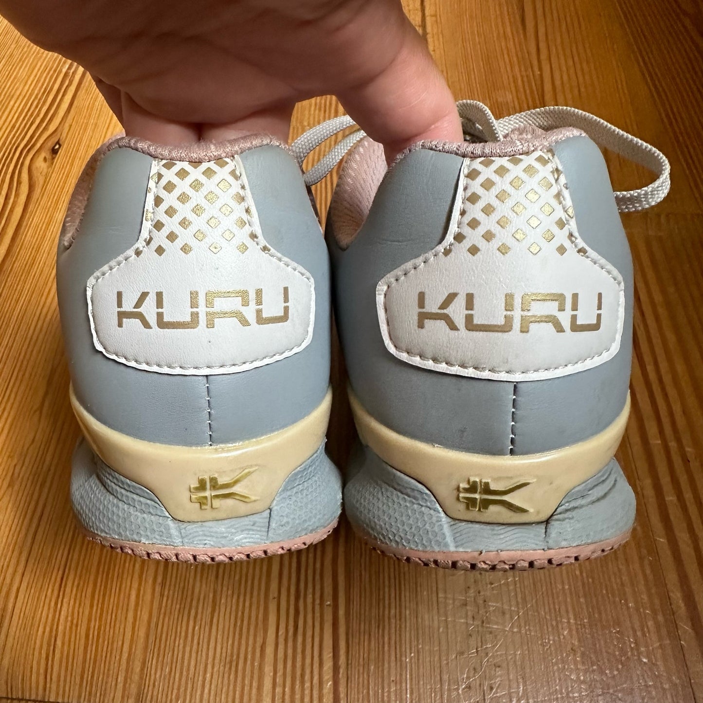 Kuru Quantum gray lace up trainer sneakers SIZE 8.5