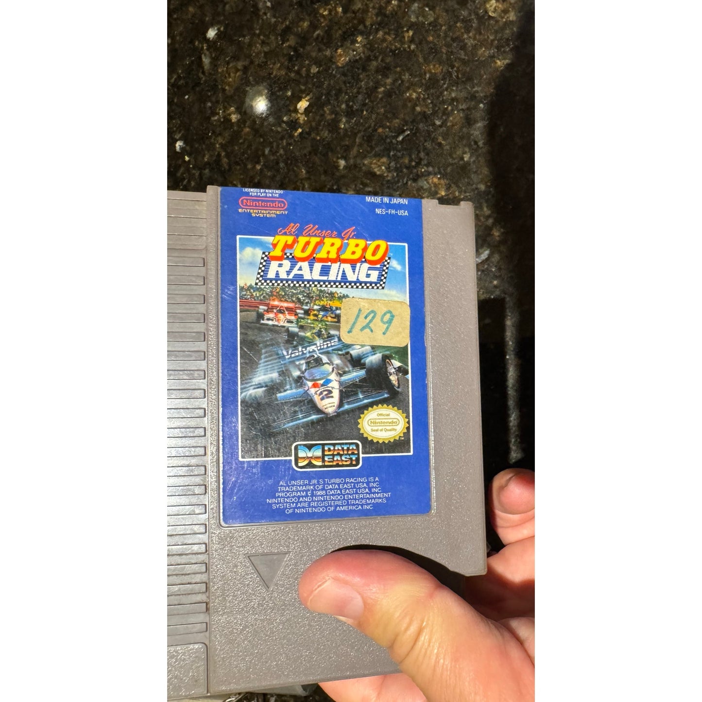 Al Unser Jr.'s Turbo Racing (NES, 1990) authentic & tested