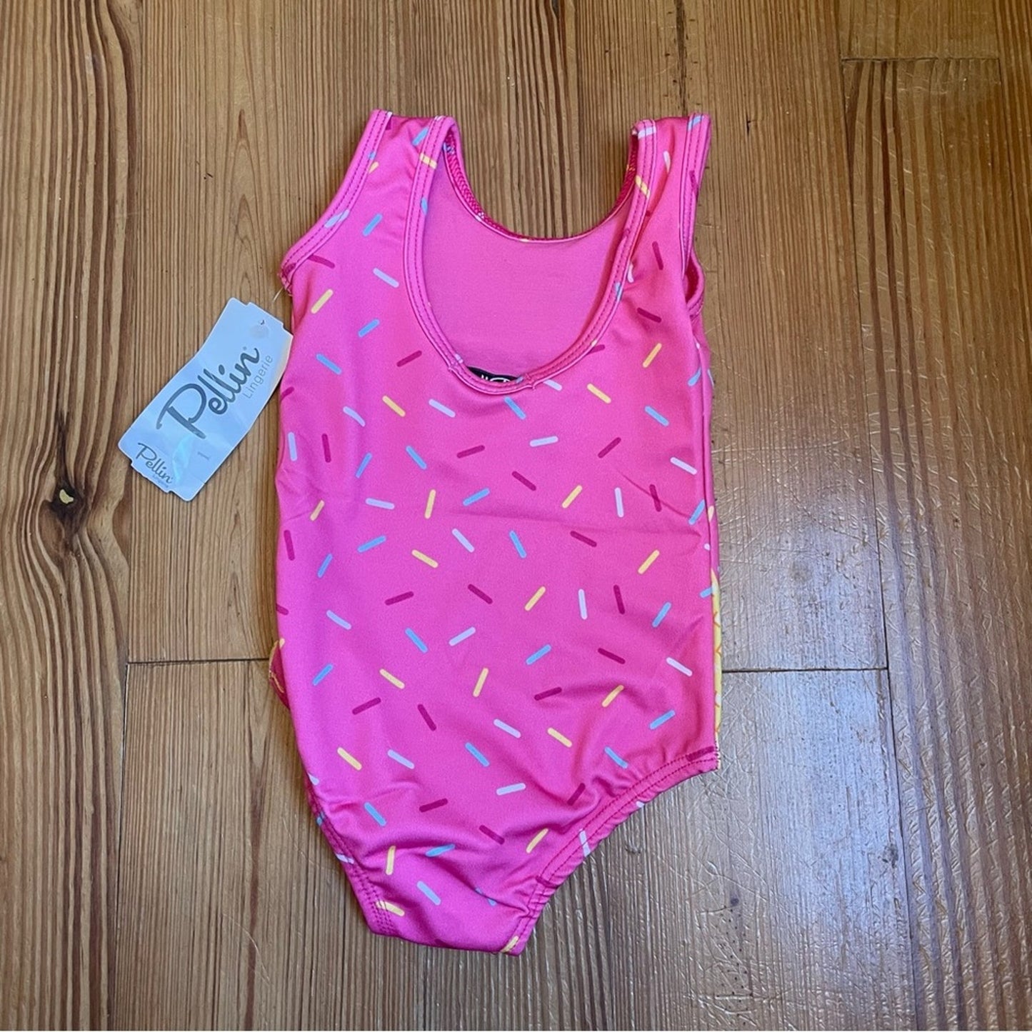 NWT ice cream sprinkle UV 50 one piece bathing suit SIZE 12M