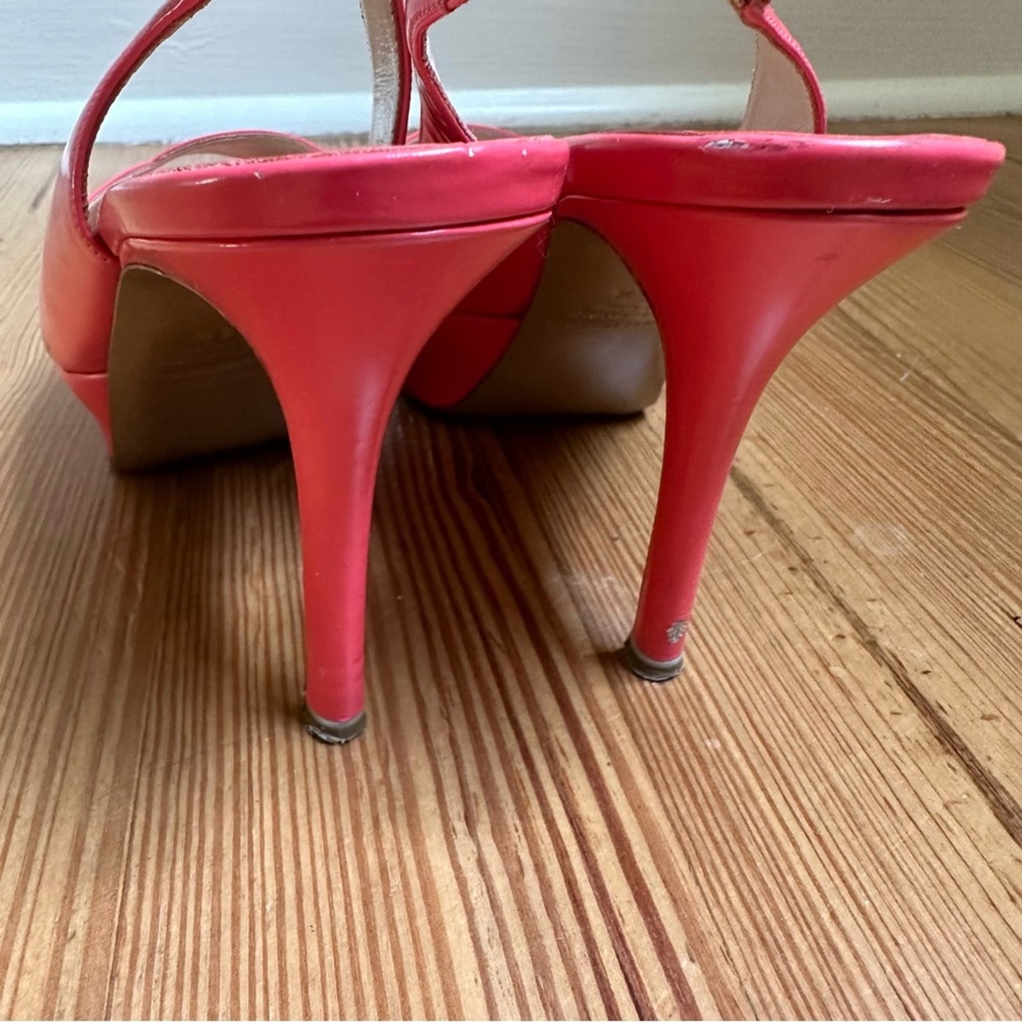 Nicholas Kirkwood pink slingback platform peep toe pumps SIZE 36.5/ US 6