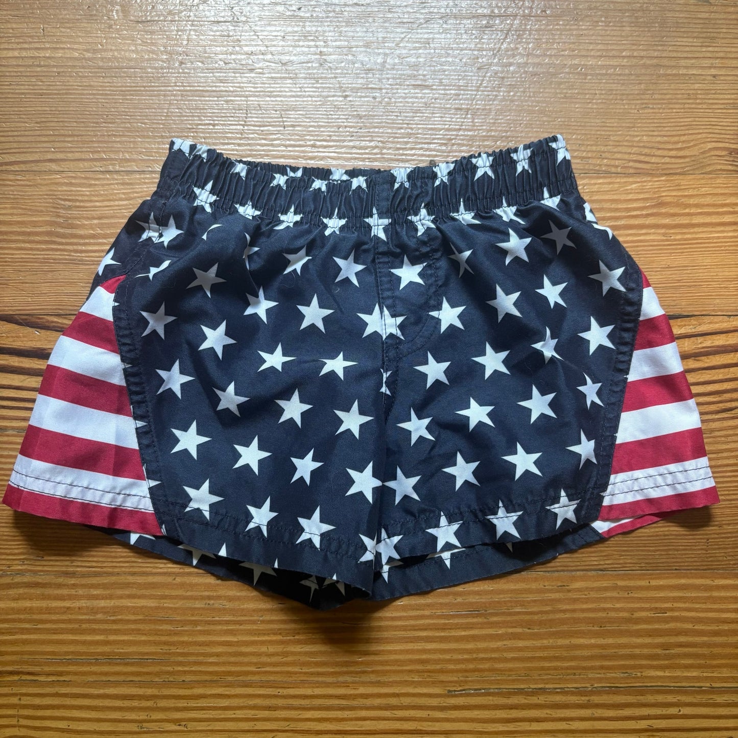 Koala Kids blue red American flag stripes stars baby swimsuit SIZE 6-9M