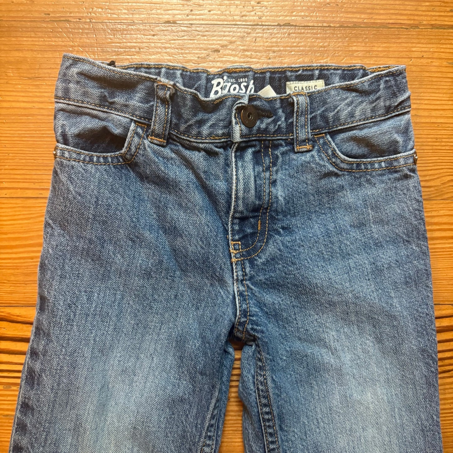 OshKosh B'gosh medium wash wide leg adjustable classic fit jeans SIZE 18M